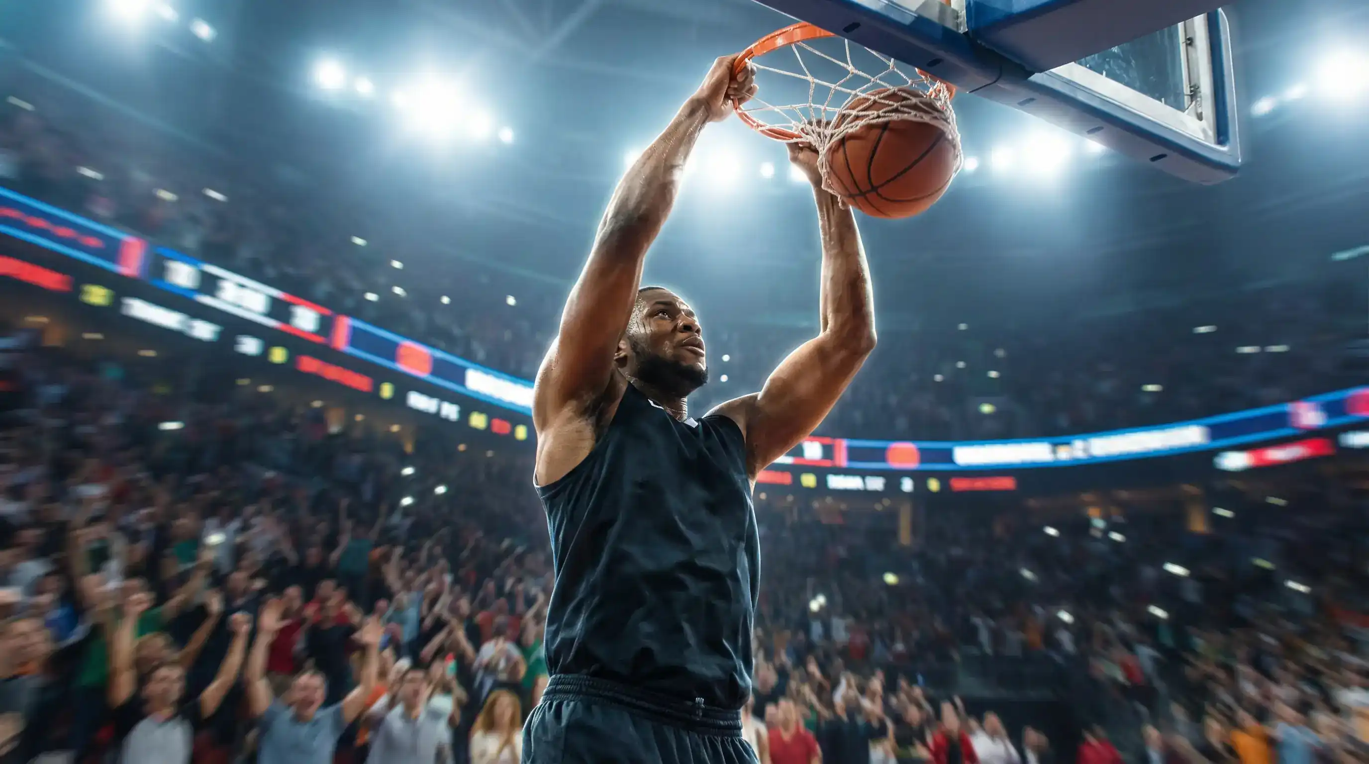 Koszykarz NBA w akcji zdobywa punkty